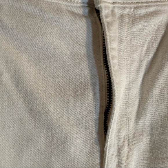 AMERICAN EAGLE Sz 14 Sz 14L Jeans Distressed High Rise Skinny in White - Picture 5 of 12